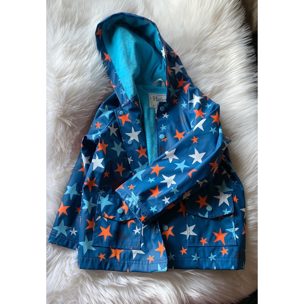 Hatley star rain coat